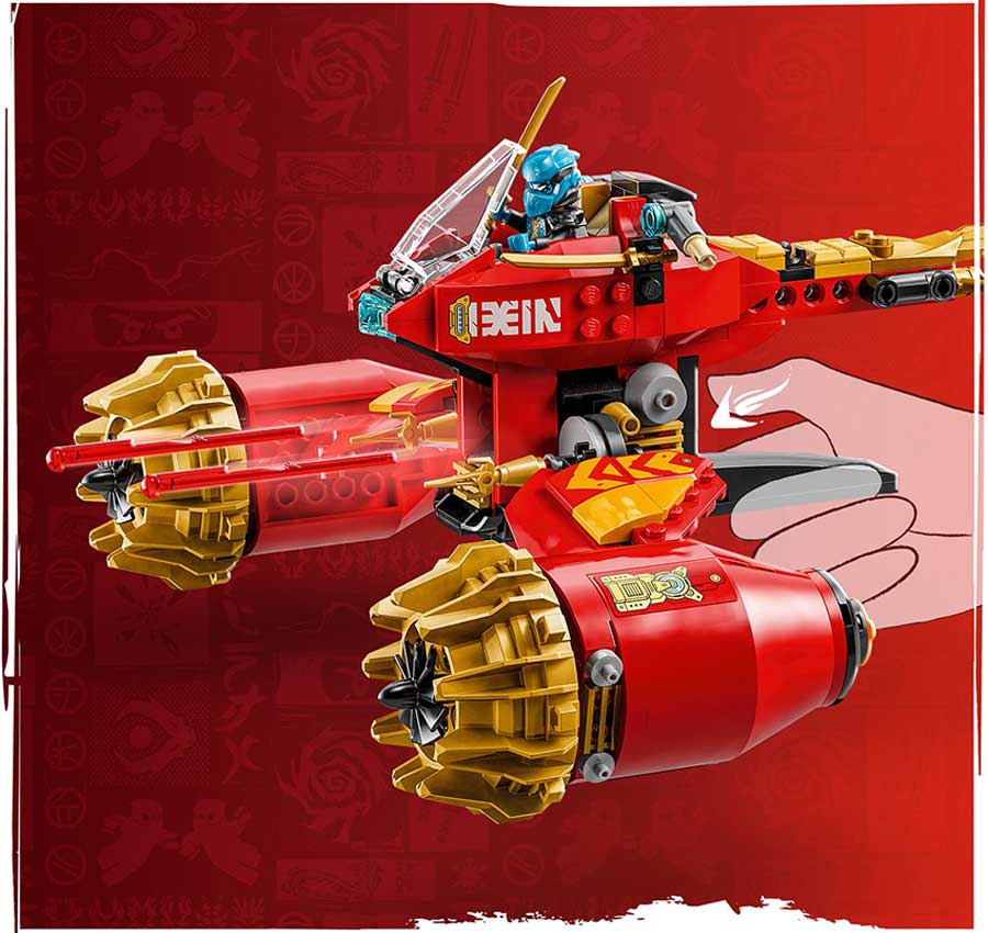 LEGO NINJAGO Kai’s Mech Storm Rider Combo Ninja Toy 71830