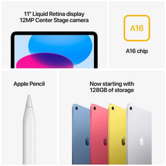Apple iPad 11 Inch A16 512GB Silver