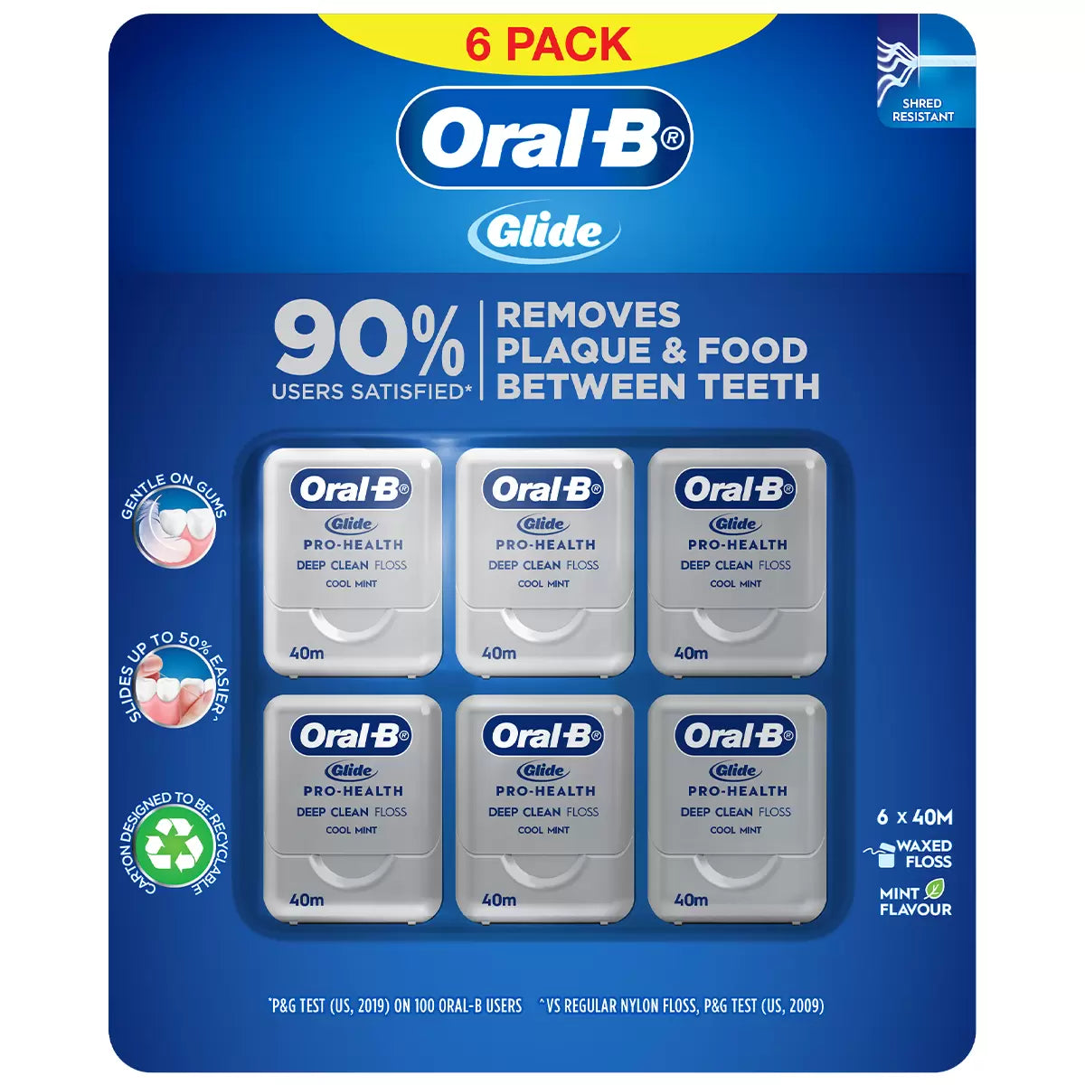 Oral-B Glide Floss 6 x 40M