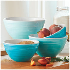 Pandex Ombre Mixing Bowls With Lids 4 Piece Set
