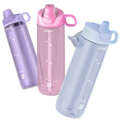 Pogo Tritan Water Bottle 946 ml x 3 Piece Pink Purple Blue