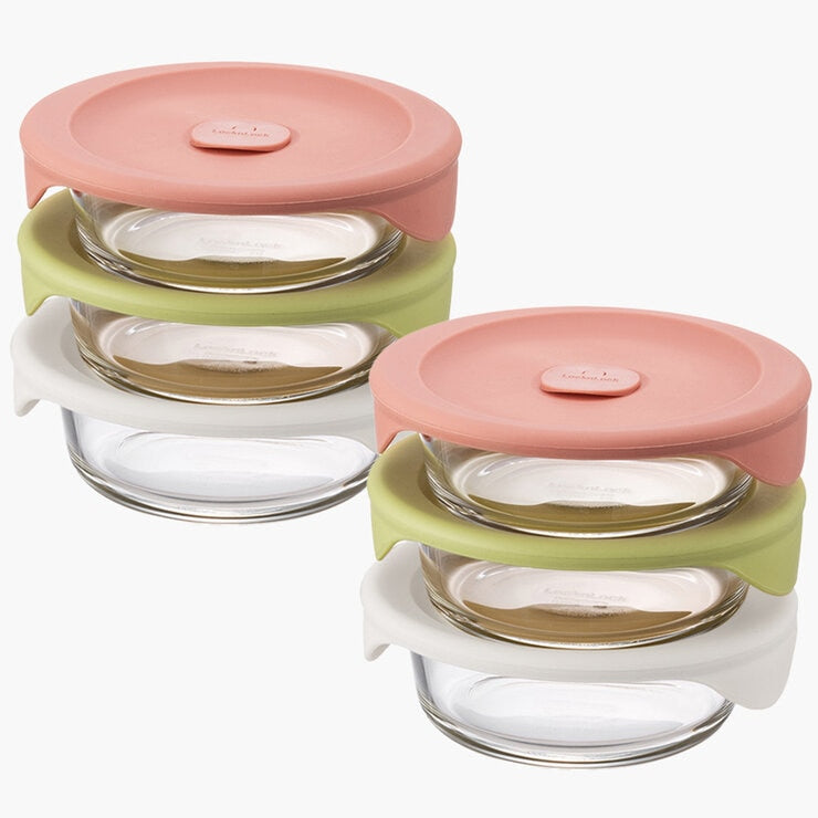 LocknLock Glass Easy Meal Container 12 Piece Set
