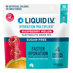 Liquid I.V. Hydration Multiplier Sugar Free Raspberry Melon Electrolyte Drink Mix 30 Sachets