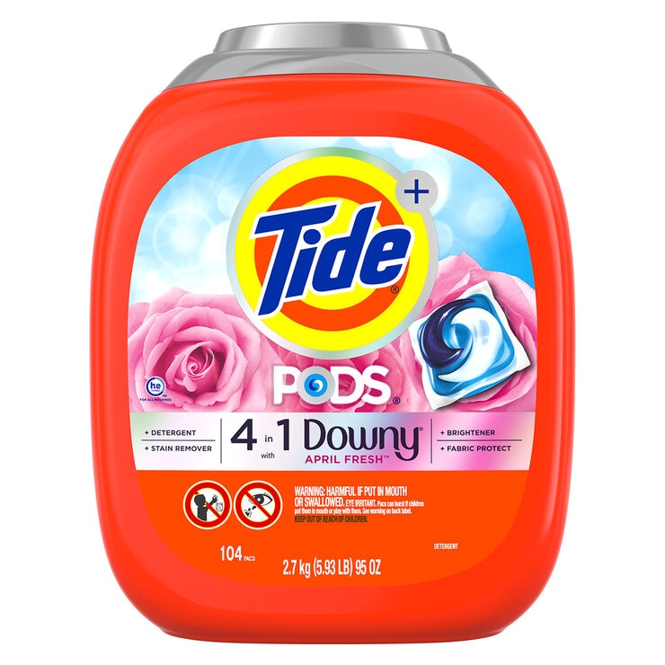 Tide Pods With Downy April Fresh Laundry Detergent 104 Count