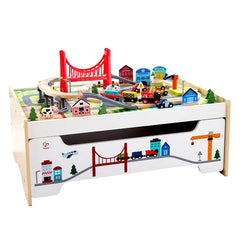 Hape Railway Storage Table Set