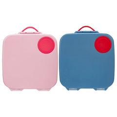 B.box Kids Bento Lunch Box 2 Pack Blue Blaze And Flamingo Pink