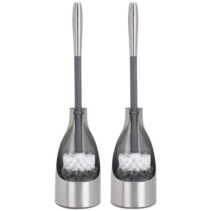 Polder Stainless Steel Toilet Brush Caddy 2 Pack