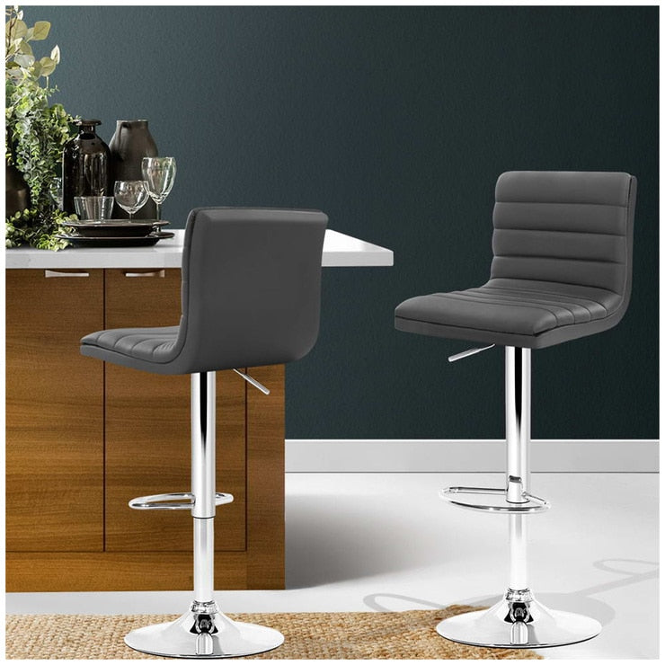 Artiss Grey Arne Barstool 2 Pack