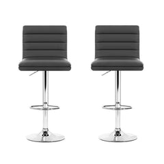 Artiss Grey Arne Barstool 2 Pack