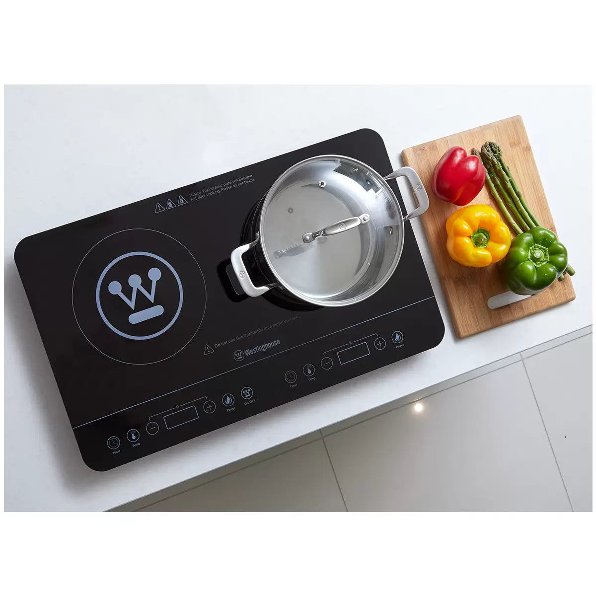 Westinghouse Twin Induction Cooktop WHIC02K