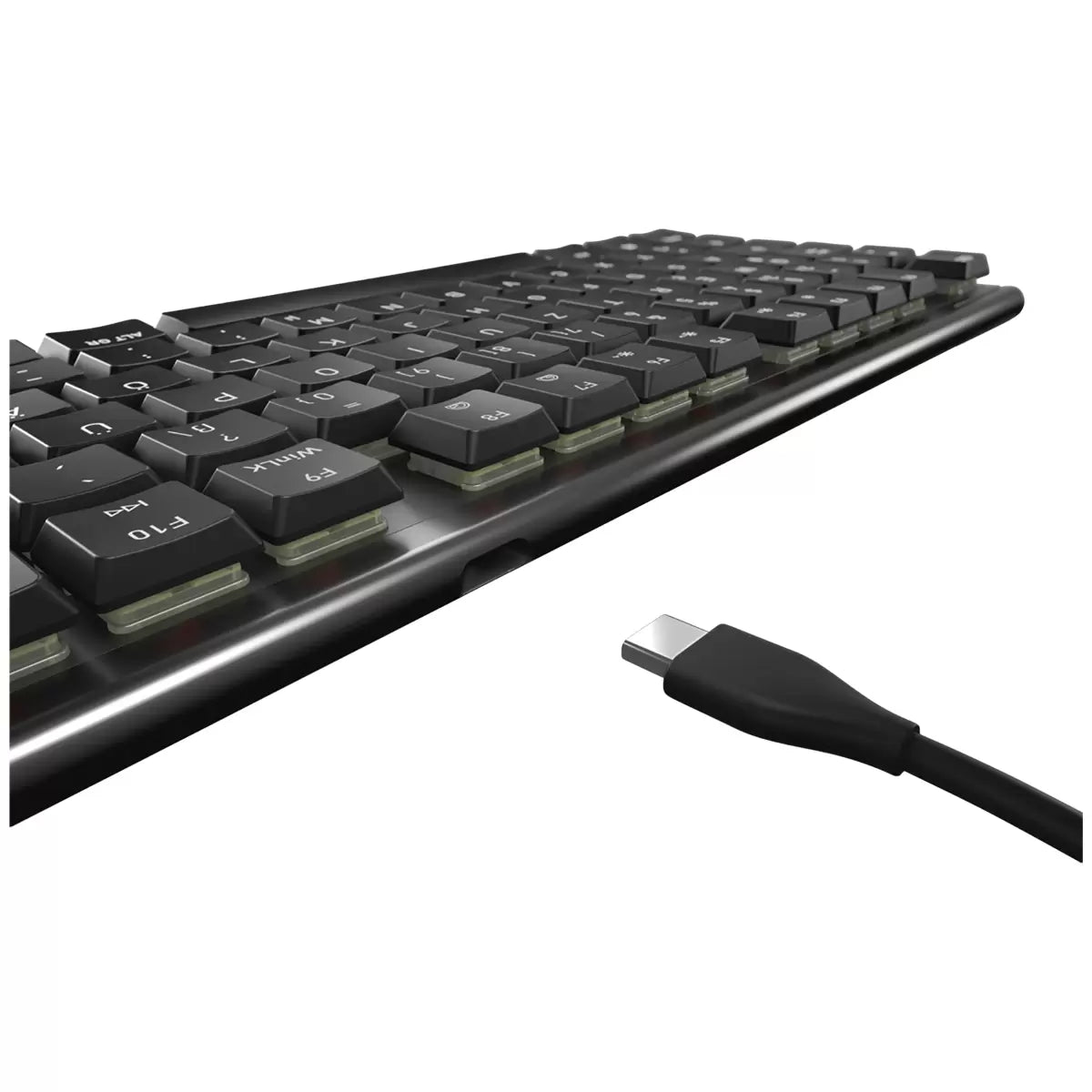 CHERRY MX 10.0 RGB Black Gaming Keyboard MX Low Profile Red Switch
