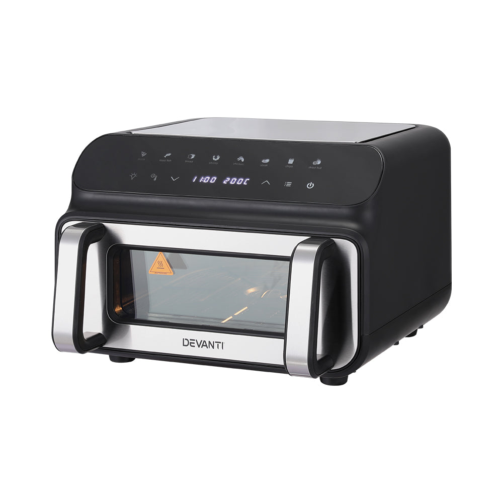 Devanti Air Fryer 10L LCD Kitchen Oven-WA_Rural