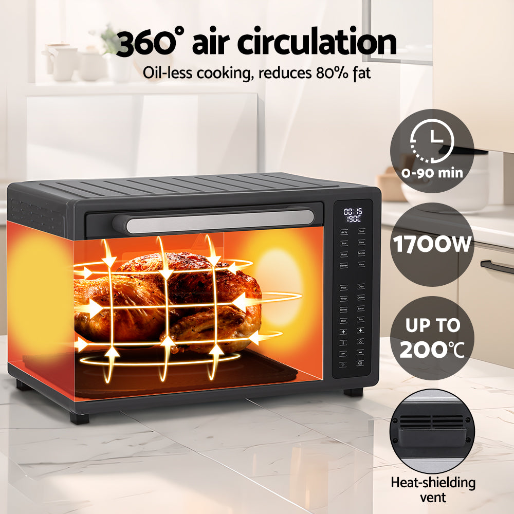 Devanti Air Fryer 32L W/ LCD Touch Oven 1700W-QLD_Metro