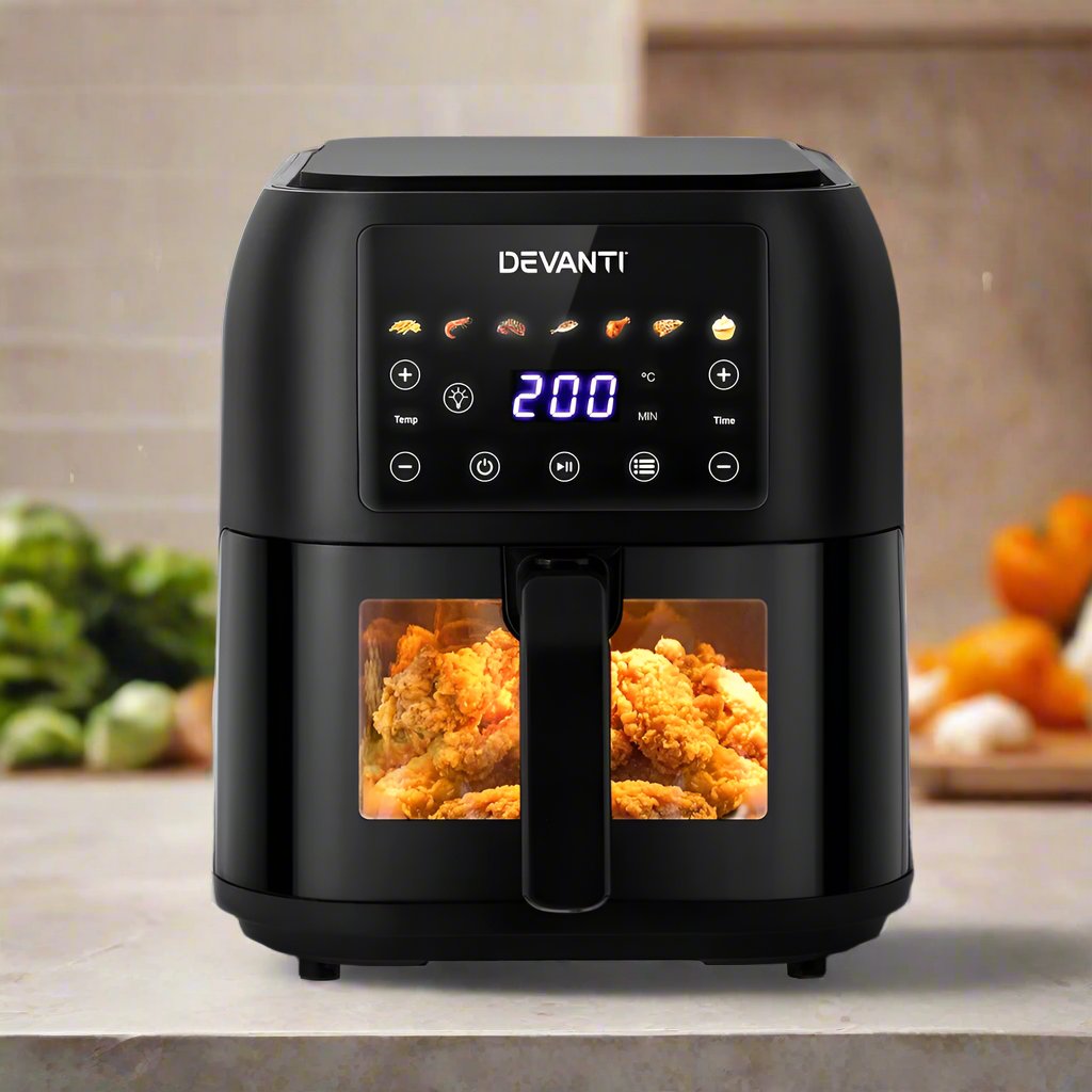 Devanti Air Fryer 8L LCD Fryers-WA_Rural