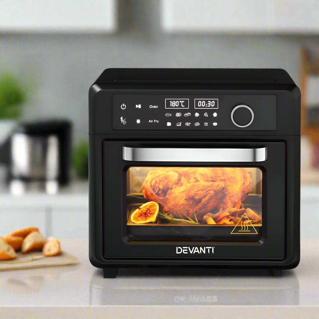 Devanti Air Fryer 20L LCD Fryers Oven-WA_Metro