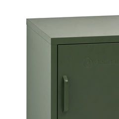 ArtissIn Bedside Table Metal Cabinet - Green