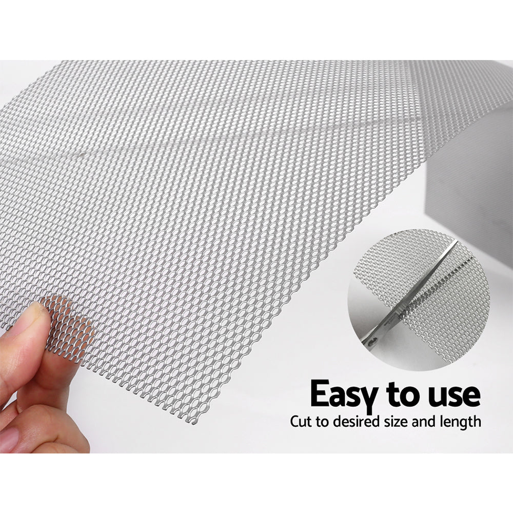 30 Piece Aluminium Gutter Guard Leaf Mesh- Silver