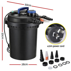 Giantz Aquarium Filter Fish Tank External Canister Water Pump 10000L/H-NT_Rural