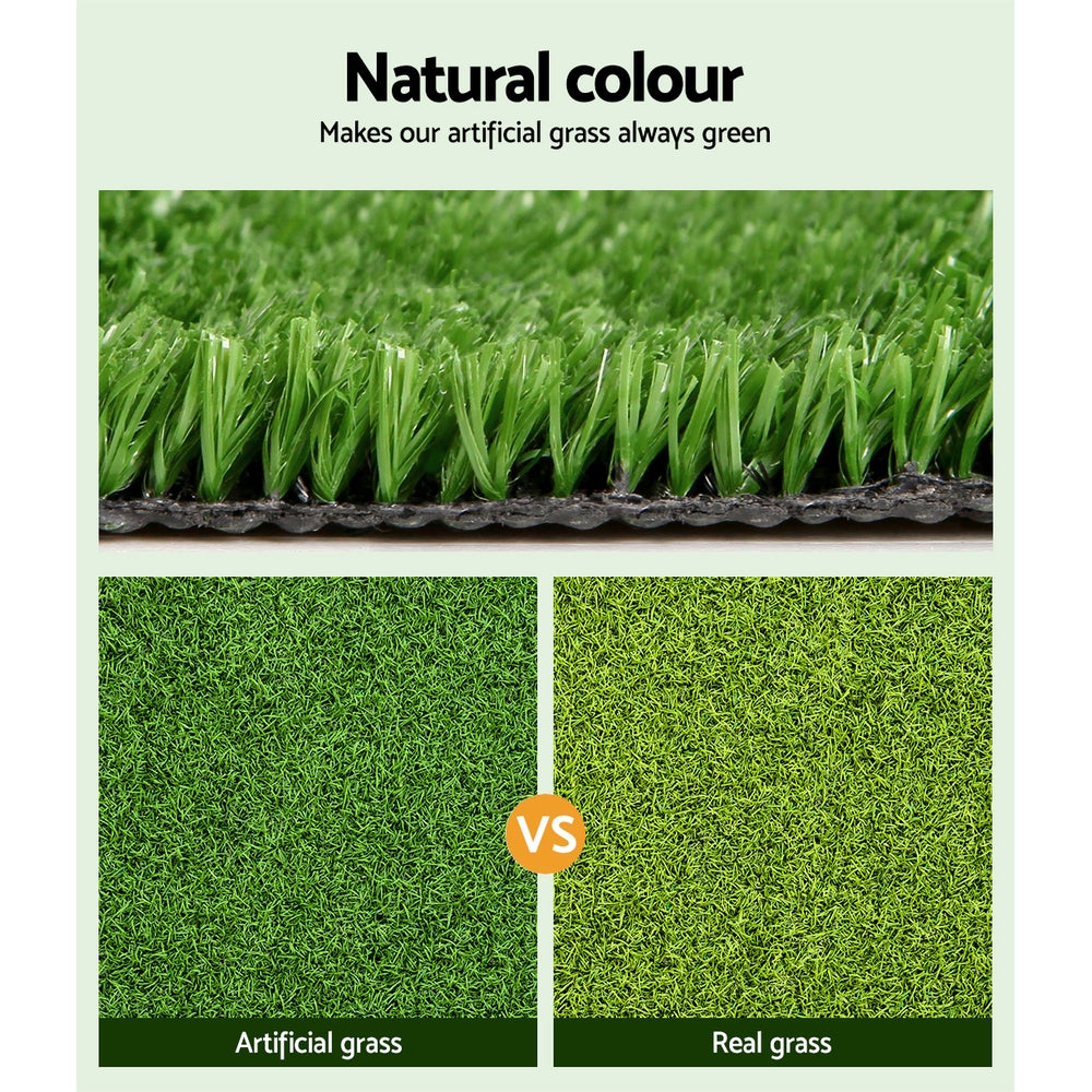 Primeturf Artificial Grass 2mx10m 10mm Synthetic Fake Lawn Turf Plant Plastic Olive-TAS_Rural