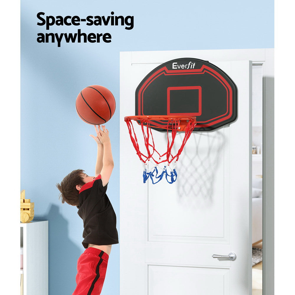 Everfit 38" Basketball Hoop Backboard Door Wall Mounted Ring Net Sports Kids