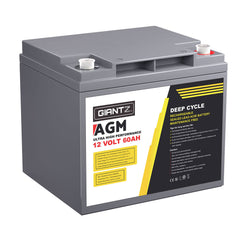 Giantz AGM Battery 12V 60Ah Deep Cycle Box Portable Solar Caravan Camping-NSW_Rural