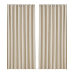 Artiss 2X Blockout Curtains Eyelet 300x230cm Beige