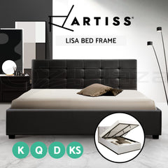 Artiss Bed Frame Queen Size Grey PIER