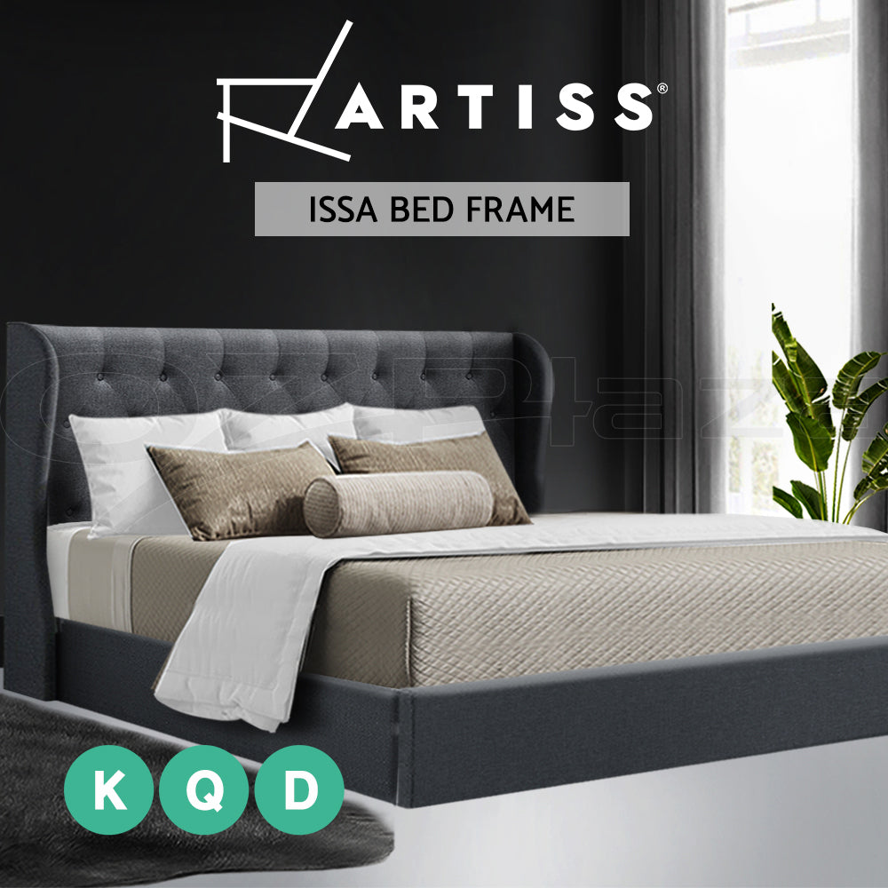 Artiss Bed Frame Queen Size Grey PIER