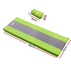 Weisshorn Self Inflating Mattress Camping Sleeping Mat Air Bed Pad Single Green