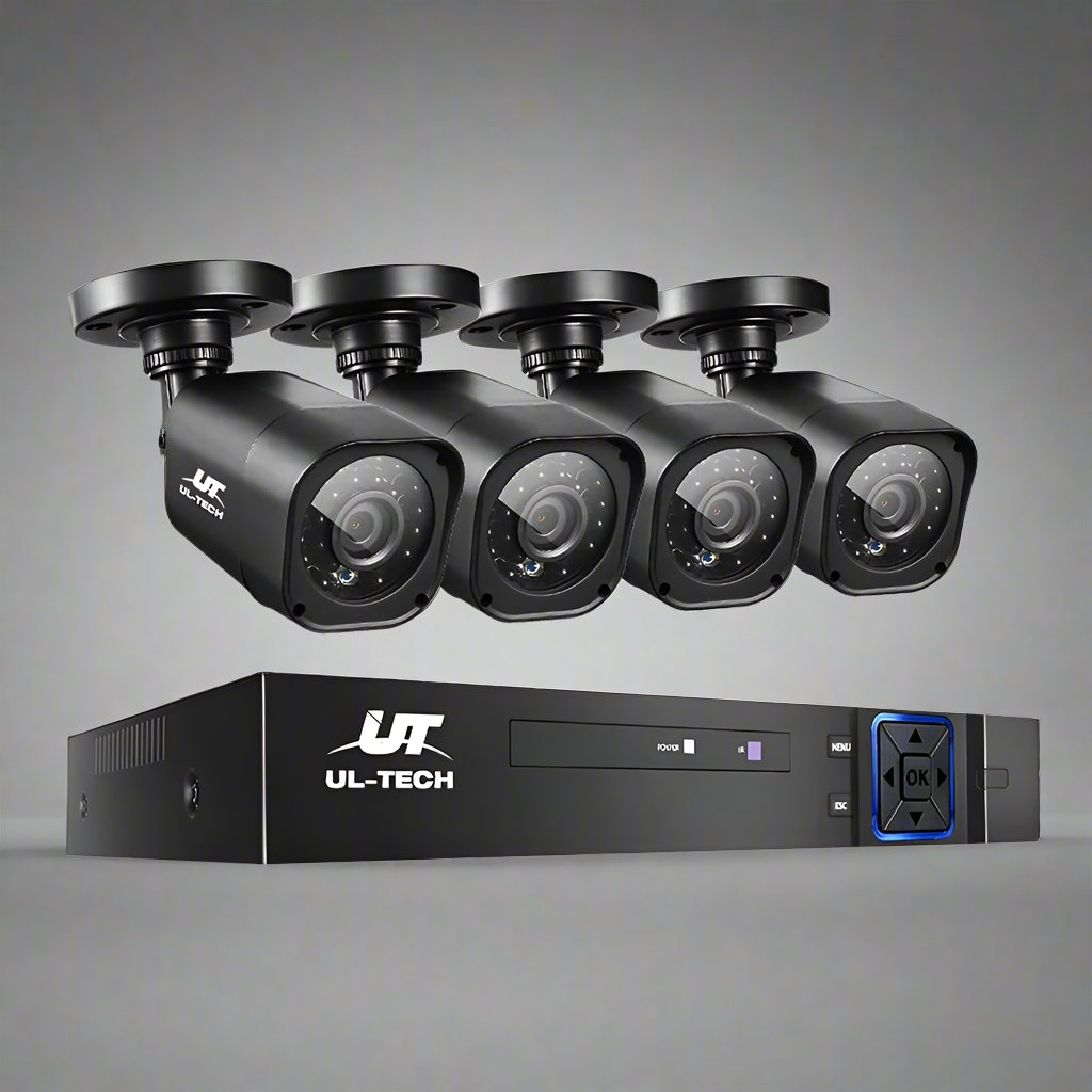 UL-tech CCTV Security System 4CH DVR 4 Cameras 1080p