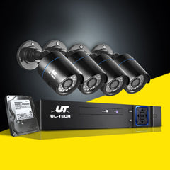 UL-tech CCTV Security System 8CH DVR 4 Cameras 1TB Hard Drive