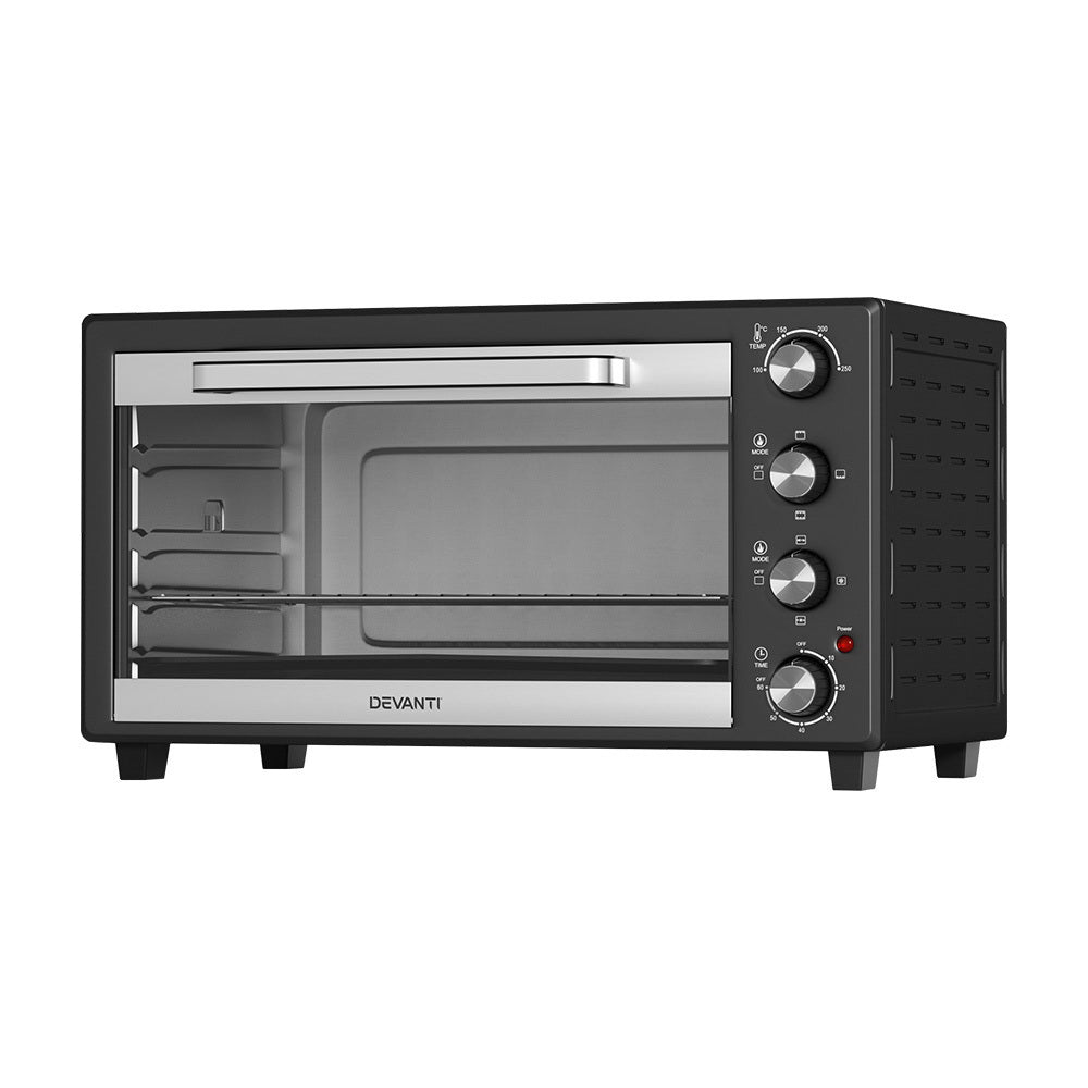 Devanti 45L Convection Oven Electric Fryer Ovens 1800W-NT_Rural