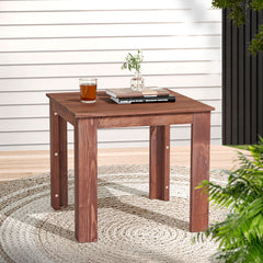 Gardeon Coffee Side Table Wooden Desk Outdoor Furniture Camping Garden Brown