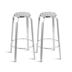 Gardeon 2-Piece Outdoor Bar Stools Patio Indoor Bistro Aluminum Chairs