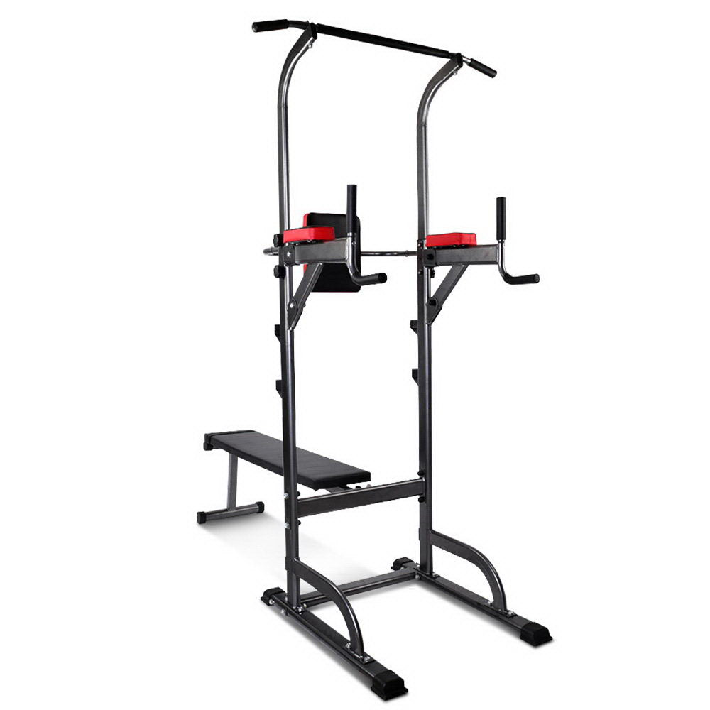 Everfit Weight Bench Chin Up Bar Bench Press Home Gym 380kg Capacity-SA_Metro