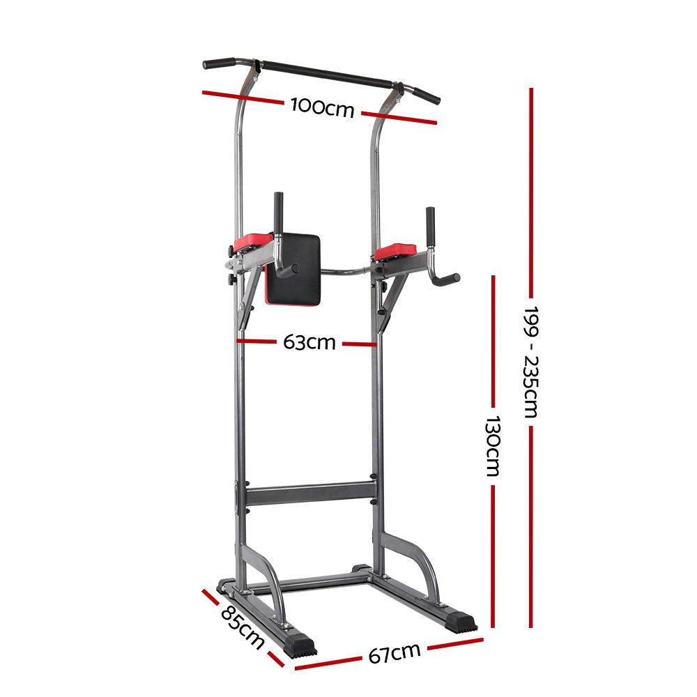 Everfit Weight Bench Chin Up Tower Bench Press Home Gym Wokout 200kg Capacity-ACT