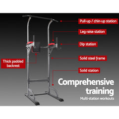 Everfit Weight Bench Chin Up Tower Bench Press Home Gym Wokout 200kg Capacity-WA_Metro