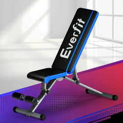 Everfit Weight Bench Adjustable FID Bench Press Home Gym 330kg Capacity-TAS_Metro