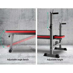 Everfit Weight Bench Squat Rack Bench Press Home Gym Equipment 200kg-QLD_Metro