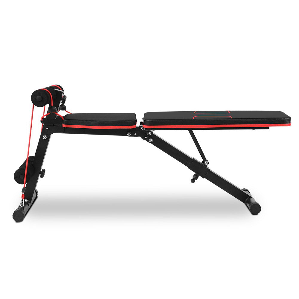 Everfit Weight Bench Adjustable FID Bench Press Home Gym 150kg Capacity-TAS_Metro