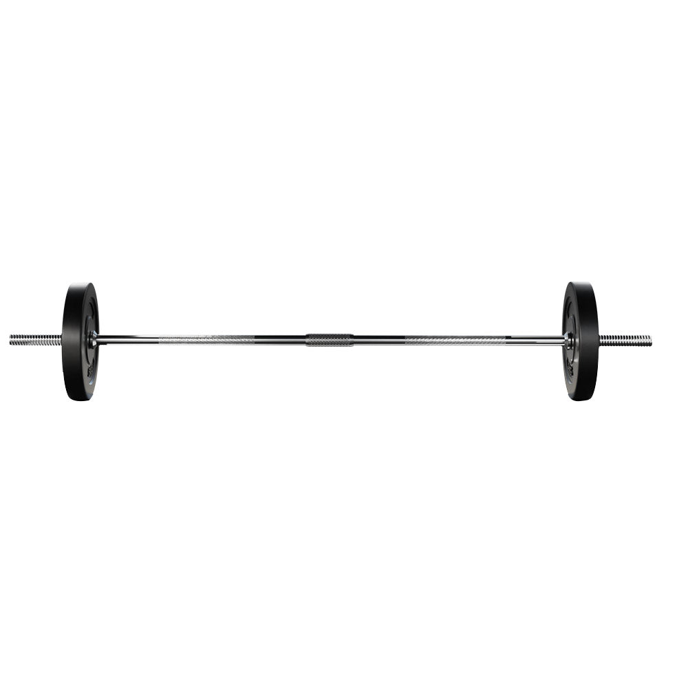 Everfit 18kg Barbell Set Weight Plates Bar Lifting Bench 168cm-ACT