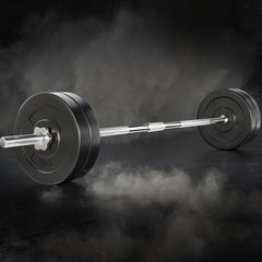 Everfit 28kg Barbell Set Weight Plates Bar Lifting Bench 168cm-VIC_Rural