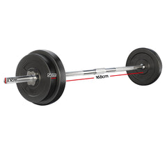 Everfit 38kg Barbell Set Weight Plates Bar Lifting Bench 168cm-NSW_Rural