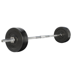 Everfit 48kg Barbell Set Weight Plates Bar Lifting Bench 168cm-NT_Rural