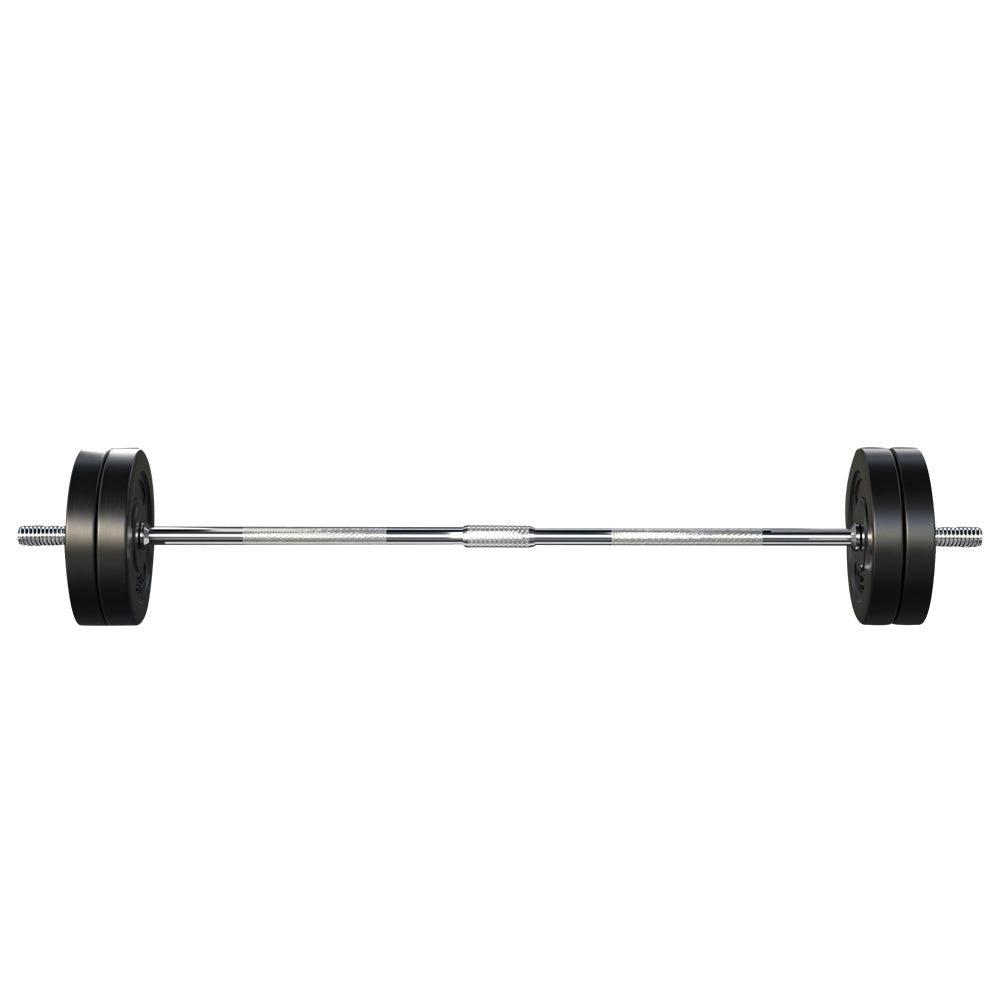 Everfit 48kg Barbell Set Weight Plates Bar Lifting Bench 168cm-NT_Metro