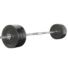 Everfit 68kg Barbell Set Weight Plates Bar Lifting Bench 168cm-NT_Rural