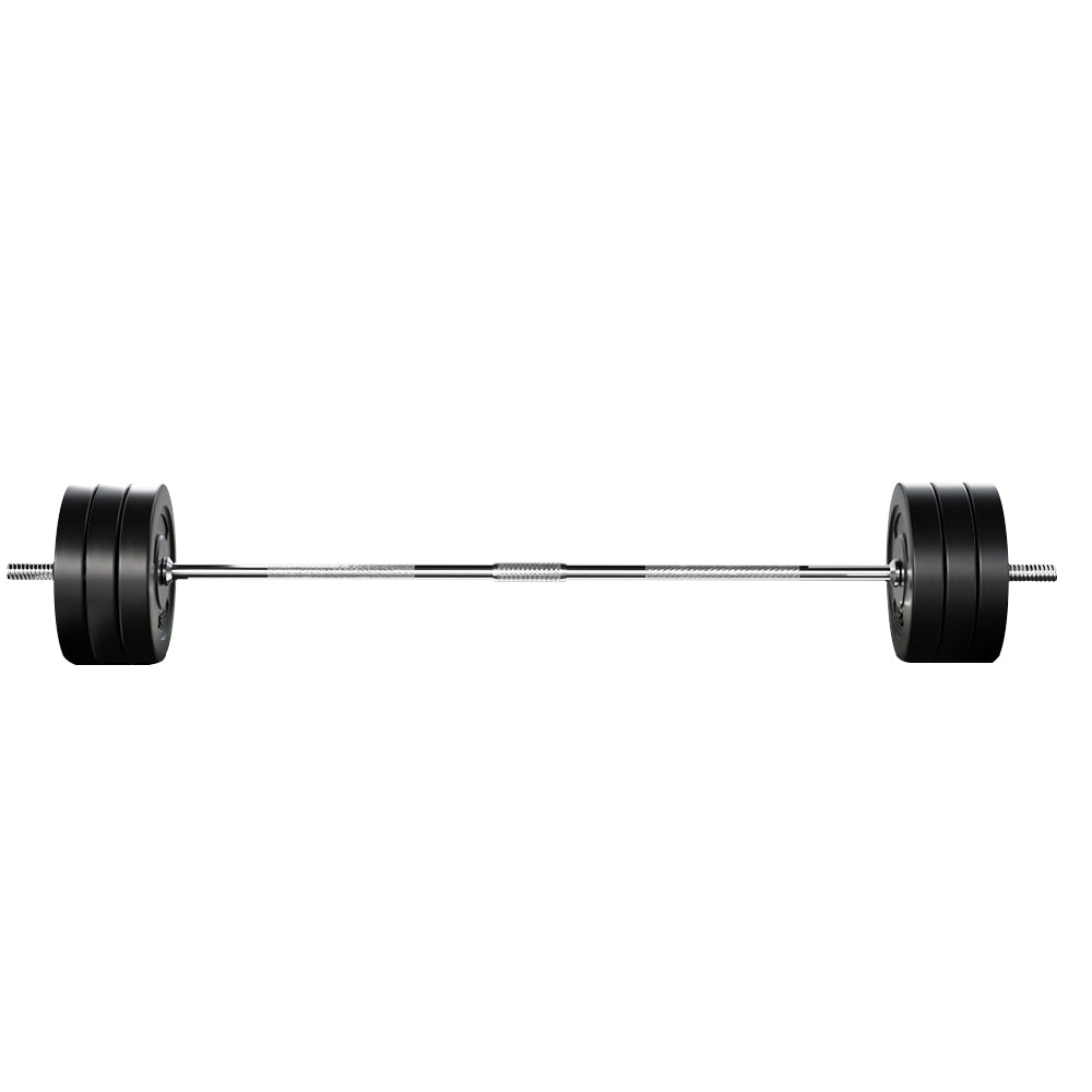 Everfit 68kg Barbell Set Weight Plates Bar Lifting Bench 168cm-QLD_Metro