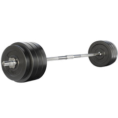 Everfit 78kg Barbell Set Weight Plates Bar Lifting Bench 168cm-ACT