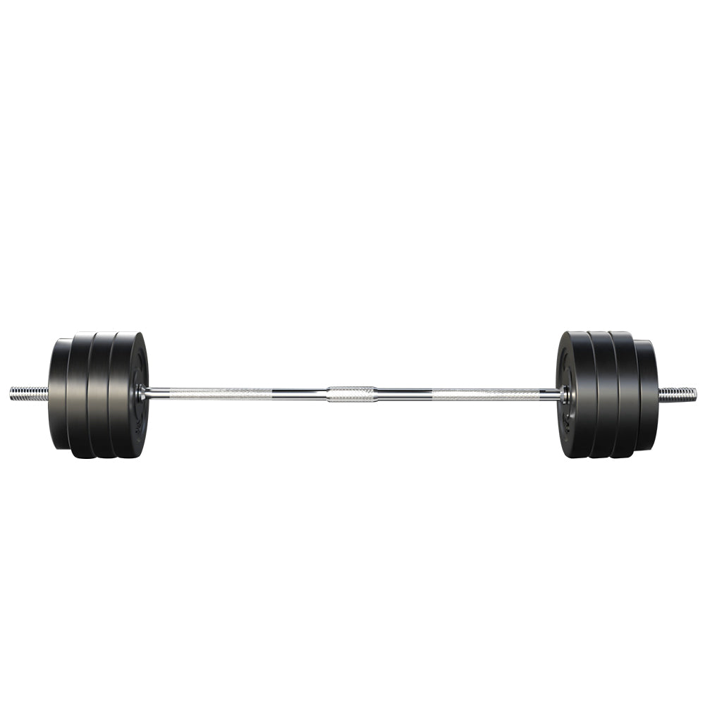 Everfit 78kg Barbell Set Weight Plates Bar Lifting Bench 168cm-NSW_Metro
