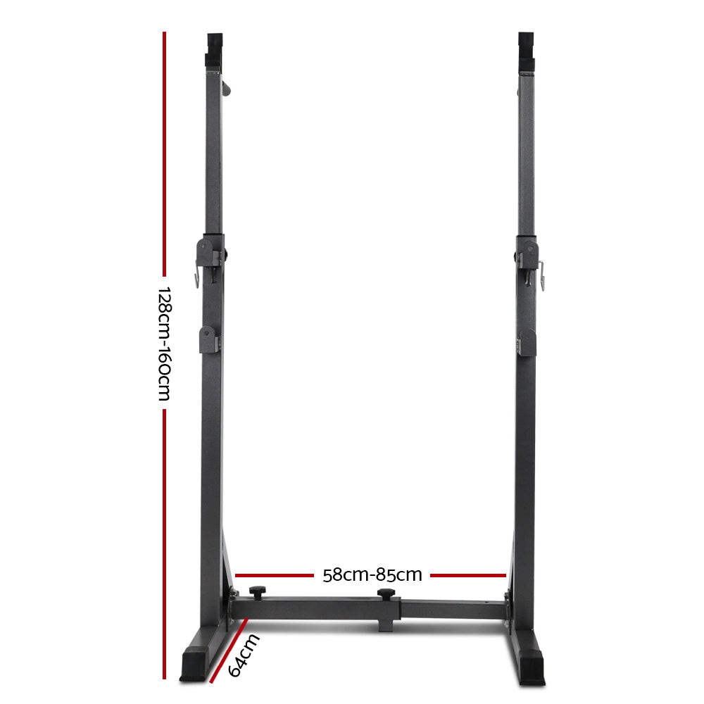 Everfit Weight Bench Adjustable Squat Rack Home Gym Equipment 300kg-TAS_Metro